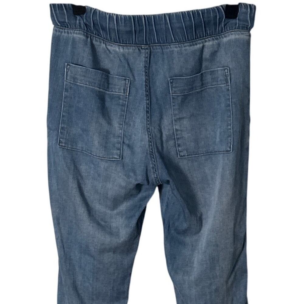 Bella Dahl Distressed Denim Pocket Jogger Pants Venice Wash Size S - Picture 10 of 12
